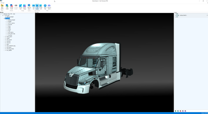 3D Previewer Pro - Loaded ATS truck model